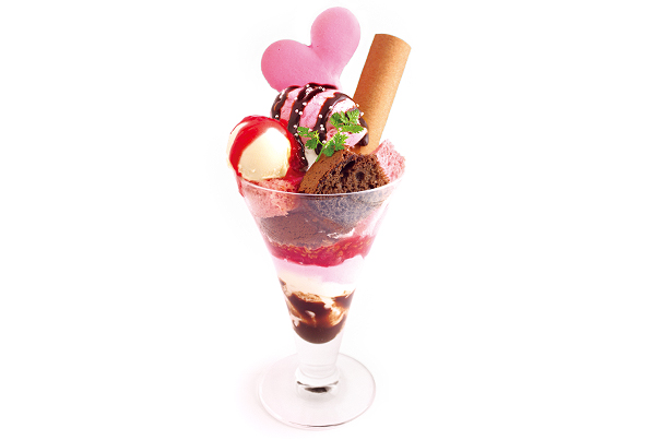 季節の八ッ橋パフェ ためちゃんの恋パフェ